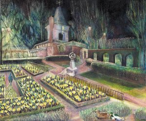 Flower Garden, Holland park, 2002 (öljy bardille) tekijältä Mary Kuper