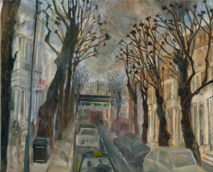 Ladbroke Grove -sulku: 3. Oxford Gardensista, 2021 (öljy aluksella)