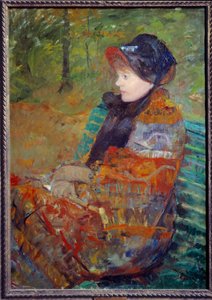 Portrait of Mademoiselle C Lydia Cassatt, taiteilijan sisar. kirjoittanut Mary Cassatt (1844-1926) 1880