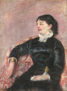 Italian naisen muotokuva (öljy kankaalle) tekijältä Mary Stevenson Cassatt