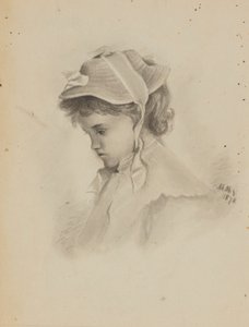 Nimetön (Lapsen pää, joka katsoo alaspäin) tekijältä Mary Vaux Walcott