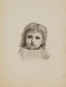 Nimetön lapsen pää, 1878. tekijältä Mary Vaux Walcott
