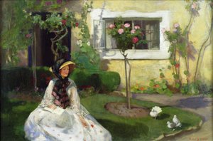 Hiljainen hetki (öljy kankaalle)