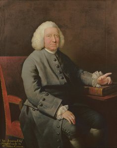Händelin mesenaatin ja ystävän Charles Jennensin (1700-73) muotokuva.
