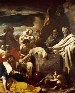 Sacrifici de Moisès (oli sobre tela)finès