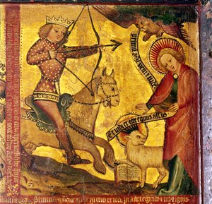 Ensimmäinen ratsumies, tunnistettu Rooman keisari Gaiuksen kanssa 37-41 jKr, 1300-1400