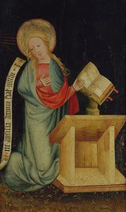 Marian ilmestyksen neitsyt, Harvesterialttarista, n. 1410 (tempera tammen päällä) (katso myös 145253 ja 145254)