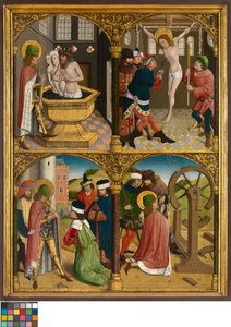 The Legend of St. George, n. 1500-10 (öljy paneelissa) tekijältä Master Bruges