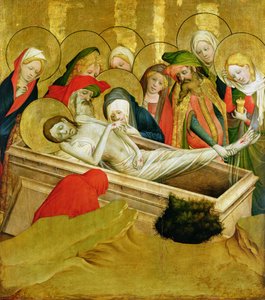 Hautaus, paneeli St. Thomasin alttarista Hampurin Pyhän Johanneksen kirkosta, alkoi vuonna 1424 (tempera ja öljy paneelissa) (katso yksityiskohdat kohdasta 144553)