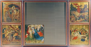 Pyhän Tuomaan alttari Hampurin Pyhän Johanneksen kirkosta, syntyi vuonna 1424 (tempera ja öljy paneelissa)