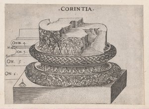 Rooman loiston peili: Korintin pohja, n. 1537, n. 1537 tekijältä Master GA