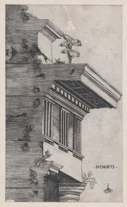 Rooman loiston peili: Doric järjestys, n. 1537, n. 1537