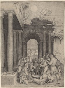 Paimenten palvonta tekijältä Master HFE after Domenico Beccafumi