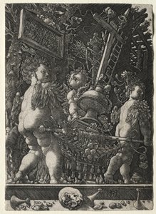 Àngels portant els emblemes de la passió, 1533. finlandès tekijältä Master H. L.