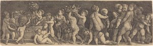 Lapset rypäleiden sadonkorjuu tekijältä Master IB after Raphael