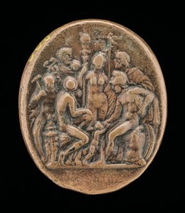 An Assembly of Gods [käänteinen], 1400-luvun toinen puoli. tekijältä Master IO.FF.