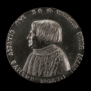 Václav Payer Wenceslaus Beyer, 1488-1537, Böömin valtionlääkäri [kannepuoli], 1526. tekijältä Master M.P.