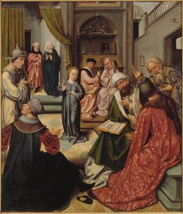 Kristus lääkäreiden joukossa, 1515. tekijältä Master of 1518.
