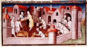 Kohtaus Marco Polon Ihmeiden kirjasta..., 1400-luvun alku tekijältä Master of Boucicaut