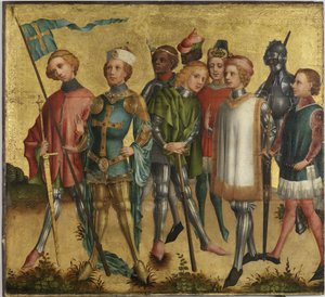 Kölnin Pyhä Gereon sotilaiden kanssa, noin 1460 tekijältä Master of Cologne