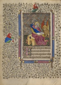 Pyhä Markus, n.1410 ( temperavärit, lehtikulta, kultamaali ja muste).