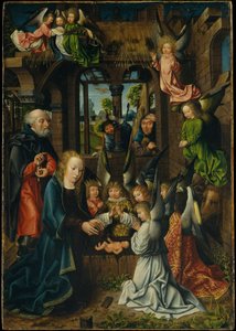 The Adoration of the Christ Child, n. 1500 (öljy tammilevylle)