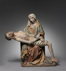 Vesperkuva Pietà, c. 1420. tekijältä Master of Grosslobming