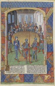 Järven Lancelot. Kuningas Arthur ja pyöreän pöydän ritarit, 1494.