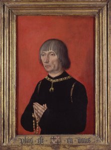 Lodewijk van Gruuthuusen muotokuva, n. 1472-82 (öljy paneelille) tekijältä Master of Portraits of Princes