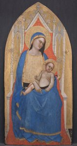 Madonna ja lapsi Enthroned, n. 1350. tekijältä Master of San Lucchese
