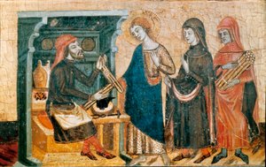 Pyhän alttaritaulu Johannes, Santa Coloma de Queraltin mestari, n. 1356 (tempera ja kultalehti puussa) tekijältä Master of Santa Coloma de Queralt