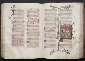 Gothan messali: Fol. 108r, Esitys temppelissä, n. 1375.