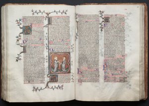Gothan messukirja:  Fol. 114v, Pietari ja Paavali tekijältä Master of the Boqueteaux