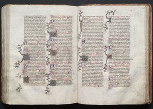 Gothan messali: Fol. 124r, Teksti, c. 1375. tekijältä Master of the Boqueteaux