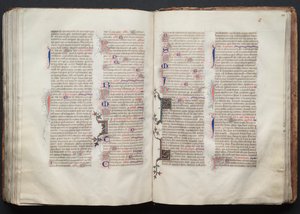 Gothan messali: Fol. 131v, teksti, c. 1375. tekijältä Master of the Boqueteaux