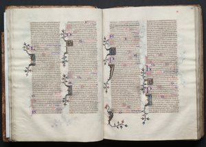 Gothan messali: Fol. 29v, teksti, c. 1375. tekijältä Master of the Boqueteaux