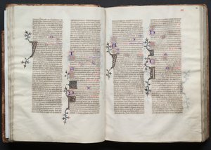 Gothan messali: Fol. 33r, teksti, c. 1375. tekijältä Master of the Boqueteaux