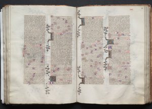 Gothan messali: Fol. 80r, Teksti, c. 1375. tekijältä Master of the Boqueteaux