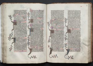 Gothan messali: Fol. 87r, Teksti , c. 1375. tekijältä Master of the Boqueteaux