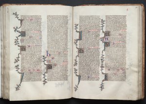 Gothan messali: Fol. 92r, Teksti, c. 1375. tekijältä Master of the Boqueteaux