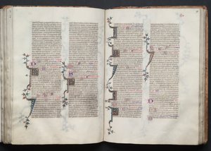 Gothan messali: Fol. 98r, Teksti, c. 1375. tekijältä Master of the Boqueteaux