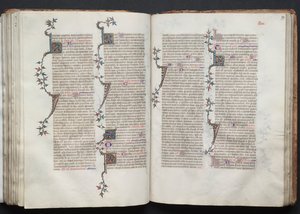 Gothan messali: Fol. 99r, Teksti, c. 1375. tekijältä Master of the Boqueteaux