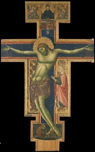 Krusifiksi tekijältä Master of the Borgo Crucifix