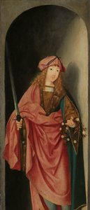Pyhä Valerianus, triptyykin vasen siipi tekijältä Master of the Brunswick Diptych (attributed to)