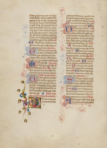 Alkukirjain G: Saint Agatha tekijältä Master of the Brussels Initials