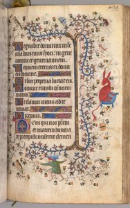 Kaarle Aatelisen, Navarran kuninkaan tunnit 1361-1425: fol. 209r, Teksti, c. 1405. tekijältä Master of the Brussels Initials and Associates