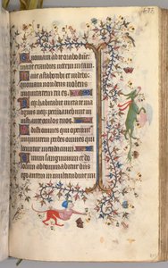 Kaarle Aatelisen, Navarran kuninkaan tunnit 1361-1425: fol. 211r, Teksti, c. 1405. tekijältä Master of the Brussels Initials and Associates