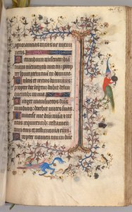 Kaarle Aatelisen, Navarran kuninkaan tunnit 1361-1425: fol. 221r, Teksti, c. 1405. tekijältä Master of the Brussels Initials and Associates