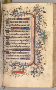 Kaarle Aatelisen, Navarran kuninkaan tunnit 1361-1425: fol. 229r, Teksti, c. 1405. tekijältä Master of the Brussels Initials and Associates