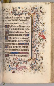 Kaarle Aatelisen, Navarran kuninkaan tunnit 1361-1425: fol. 234r, Teksti, c. 1405. tekijältä Master of the Brussels Initials and Associates